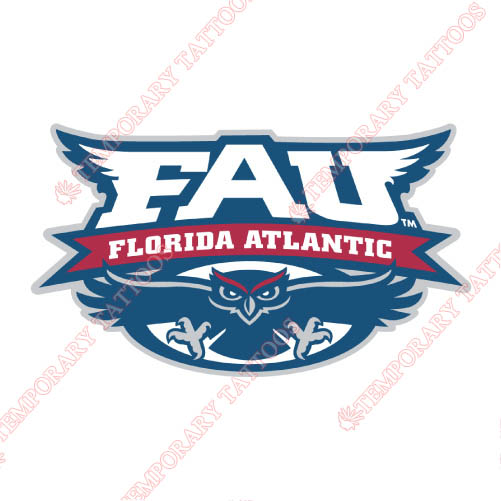 Florida Atlantic Owls Customize Temporary Tattoos Stickers NO.4380